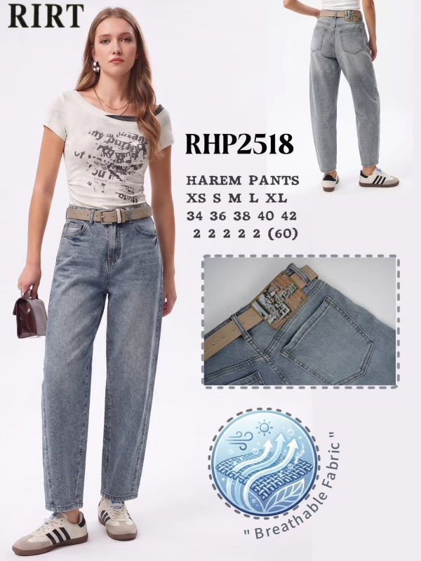 Spodnie damskie jeans Roz XS-XL, 1 Kolor .Paczka 10 szt 1